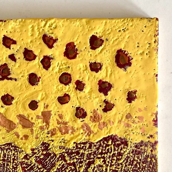 Digging Deep - Original Abstract Art Encaustic Wax Painting 8x10in Home Decor - Picture 8 of 12